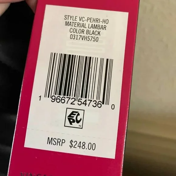 Vince Camuto Pehri Large Quilted Black Leather Hobo Shoulder Bag-24 HR SALE - Picture 5 of 6